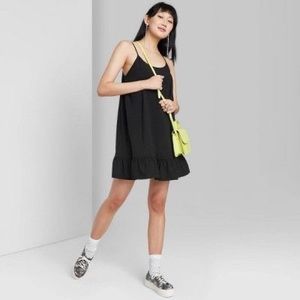 Wild Fable 90’s Style Black Swing Tank Dress